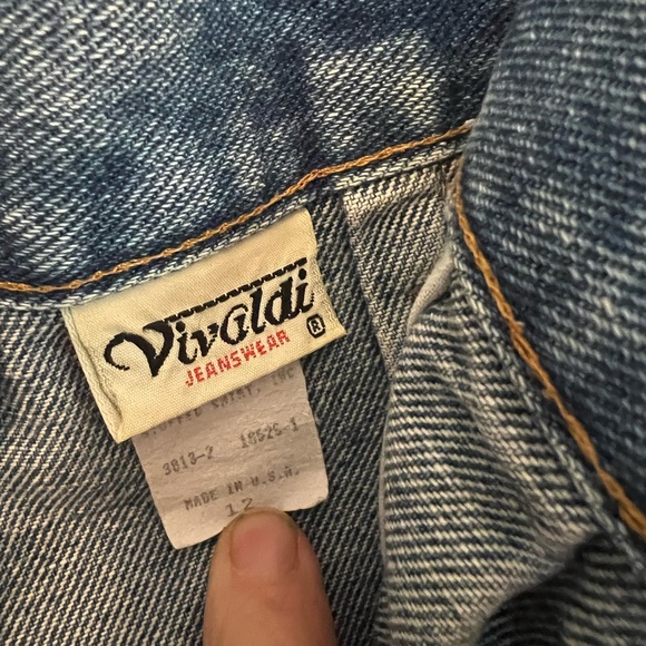 Vintage Blue Denim Skirt - Picture 9 of 10